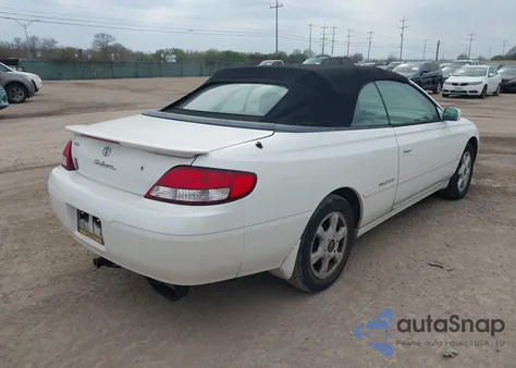 2001 Toyota Camry Solara Sle V6 z USA, uszkodzony, nr VIN 2T1FF28P81C448273